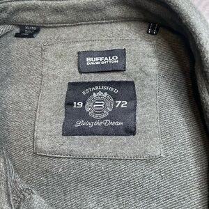 Buffalo David Bitton Gray green shirt jacket